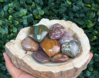 Ocean Jasper Mini Heart | Intuitively Chosen Sea Jasper | Balance & Wellness