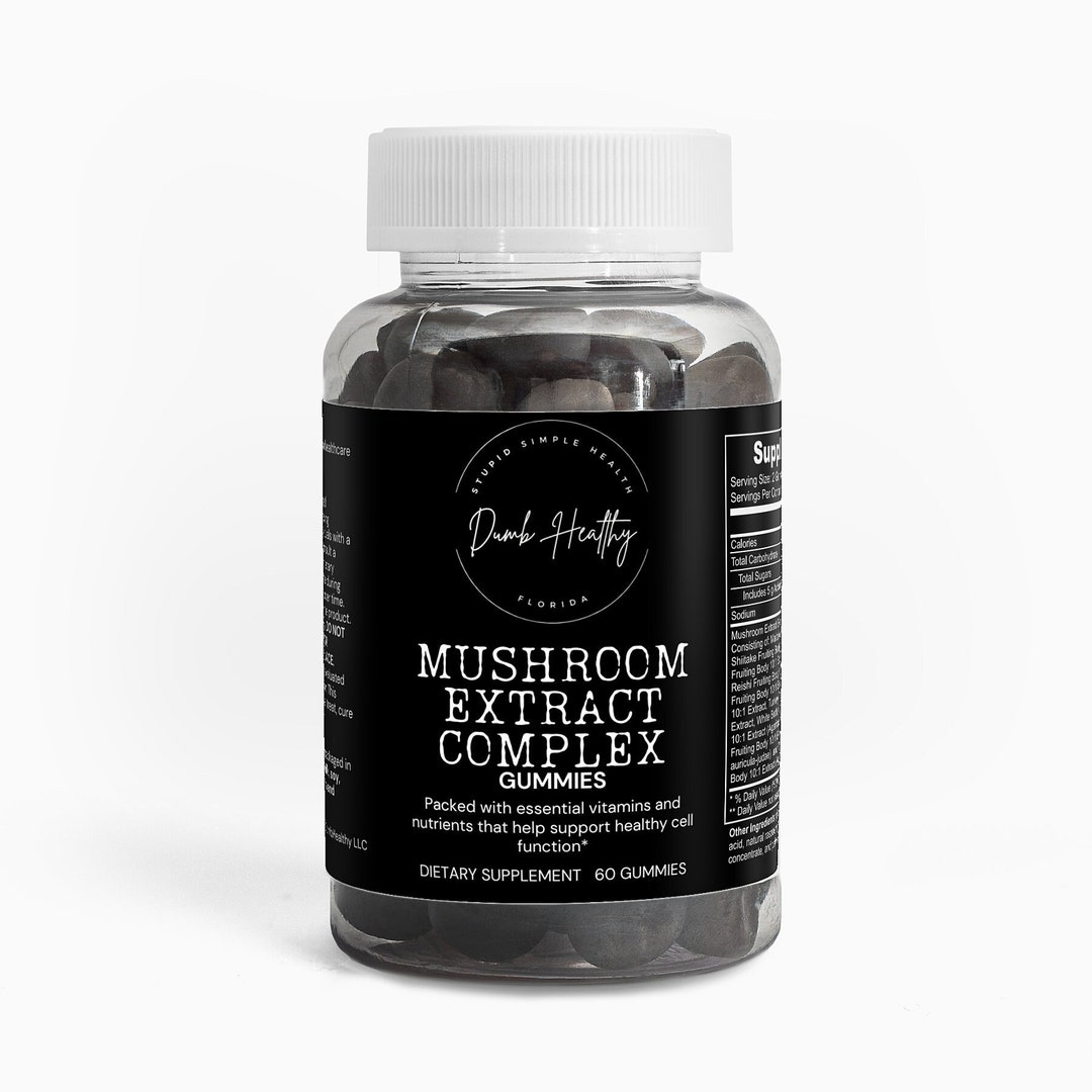 Mushroom Extract Gummies Etsy