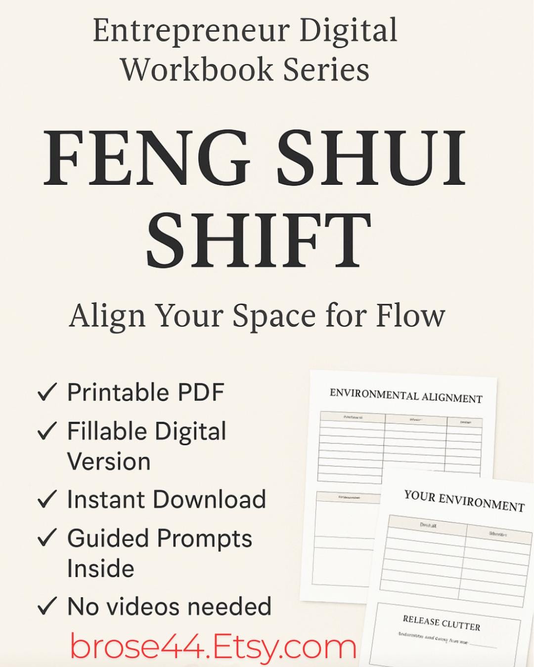 Feng Shui Business Workbook | Productivity &amp; Wealth (digital) - Etsy