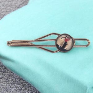 Vintage Golfer Tie Bar Gold Tone Mens Golf Jewelry Gift Vintage Golfer Gift Unique Mens Tie Clip Gift for Golfer Jewelry Golfing Tie Bar