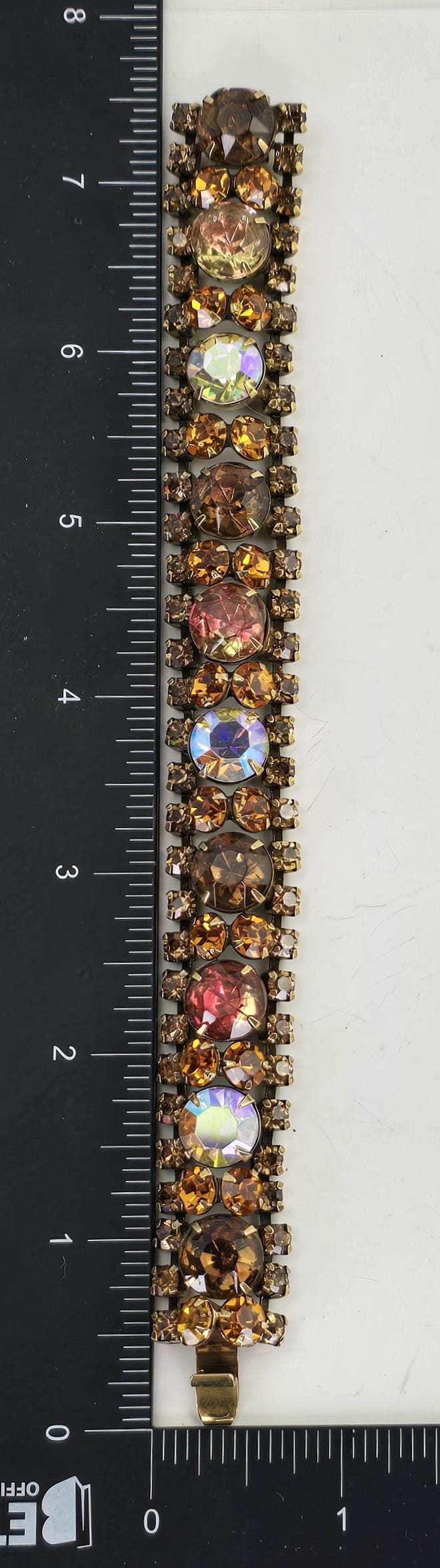 Bracelet Vintage 3 Rangs Signé KRAMER Couleur Argent - Occasion - Référence 3783