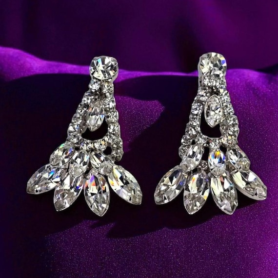 Vintage 1960s Hattie Carnegie Crystal Rhinestone Chandelier