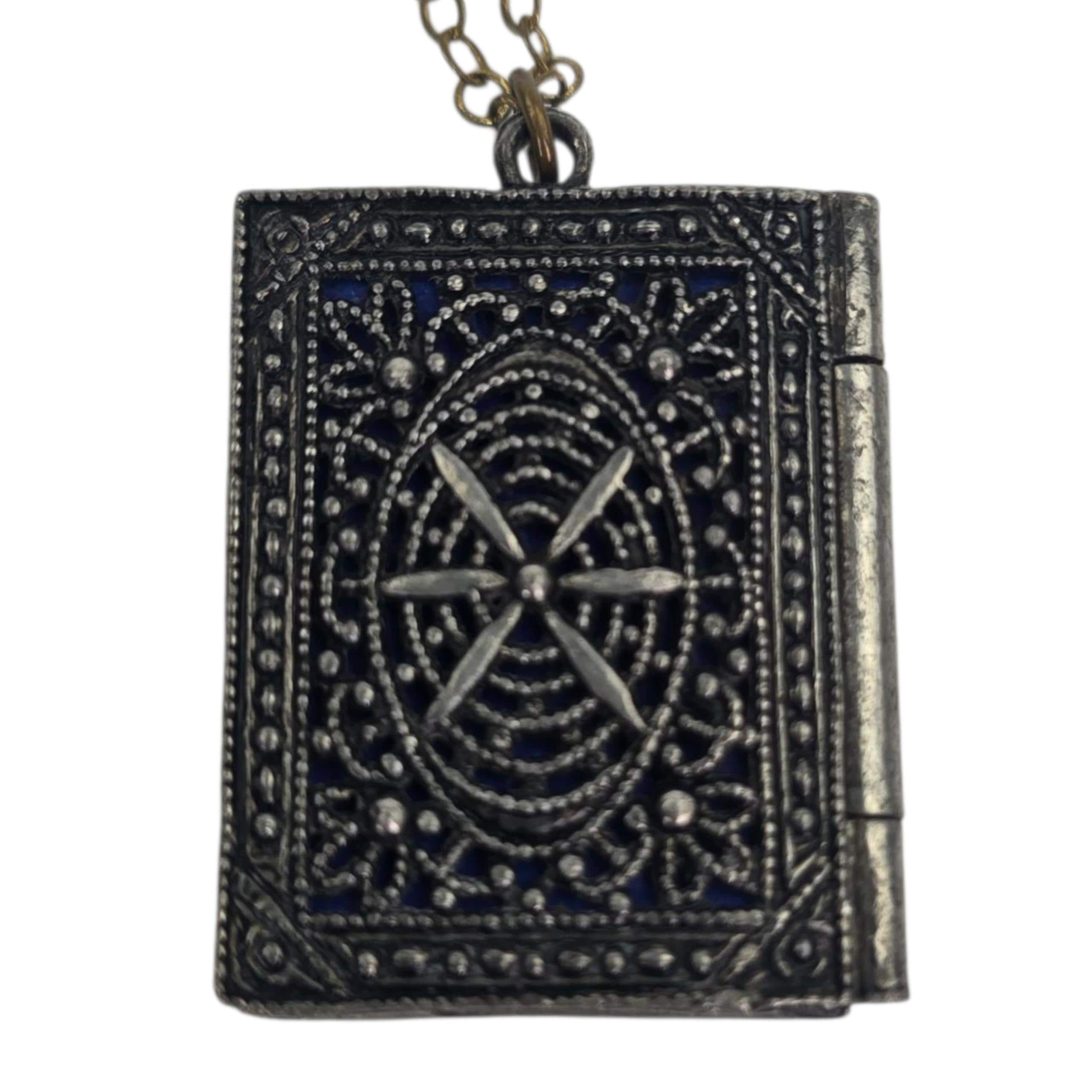 Doctor Locket Vintage Caduceus Medical Insignia Photo Locket Pendant Brass Chain ...