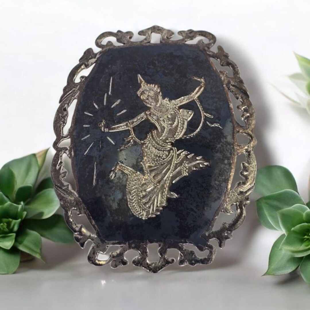 Vintage Siam Sterling Silver 1950s Midcentury Thailand Vintage Siam Sterling Silver 1950s Midcentury Thailand