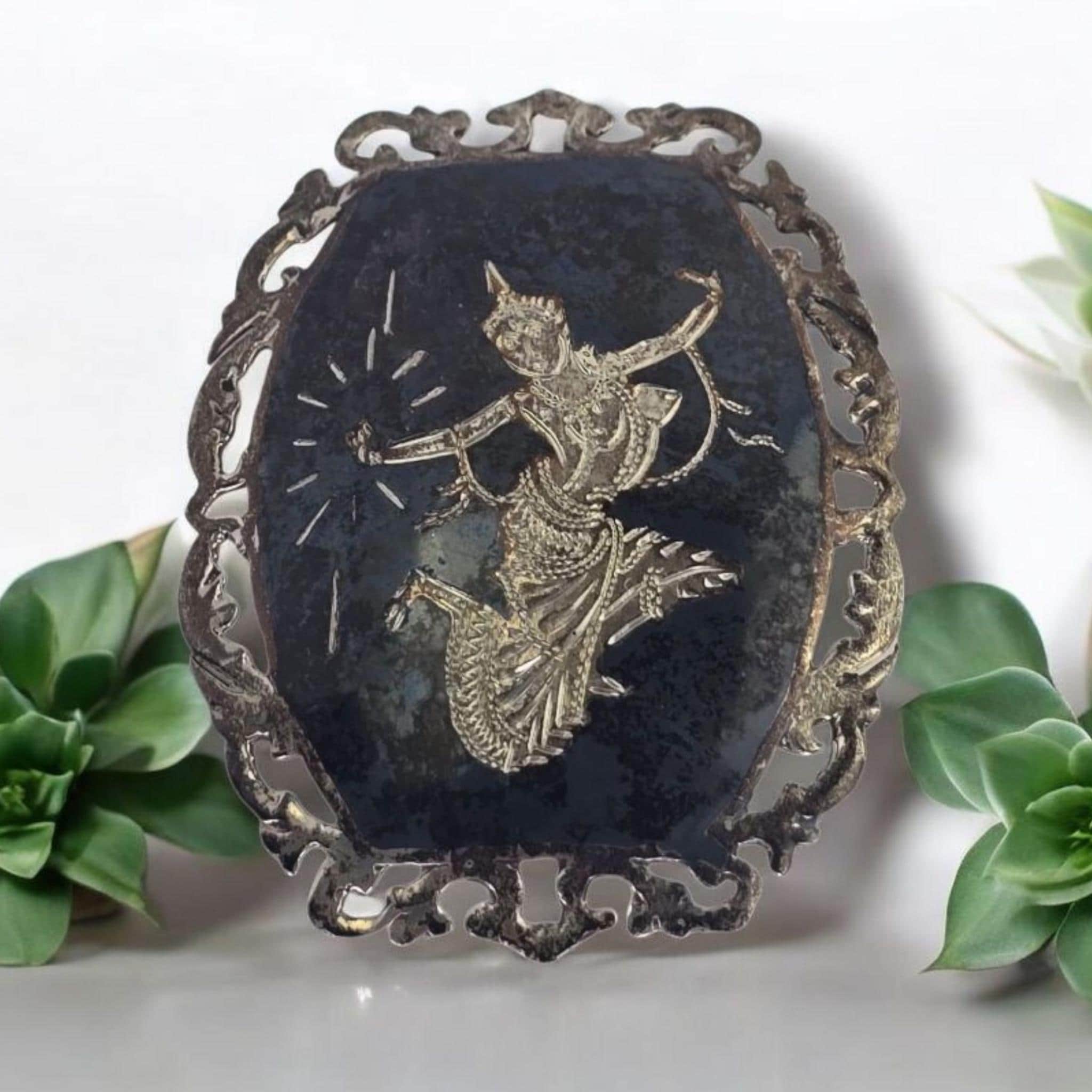 Vintage Siam Sterling Silver 1950s Midcentury Thailand