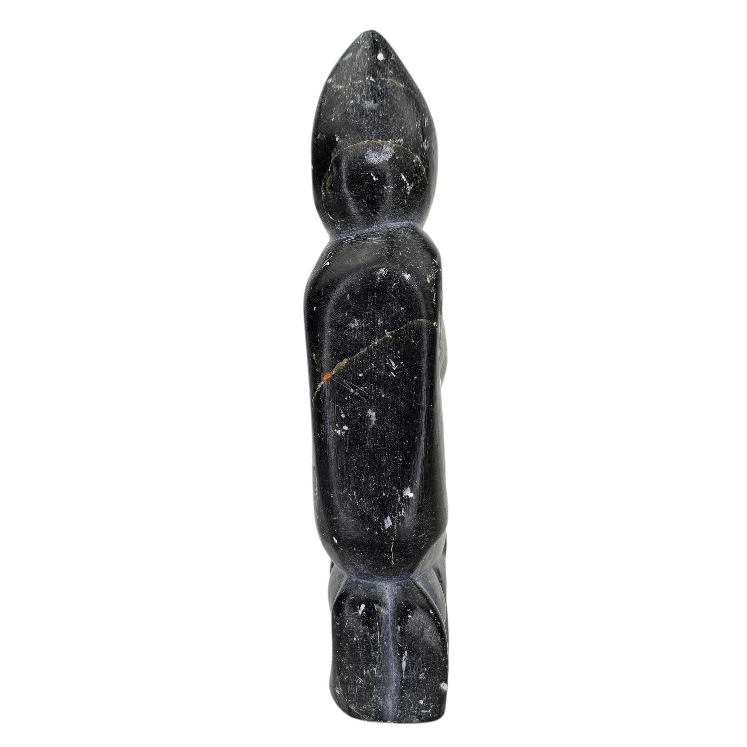 Vintage Inuit Joanasie Nowkawalk Signed Soapstone Sculpture