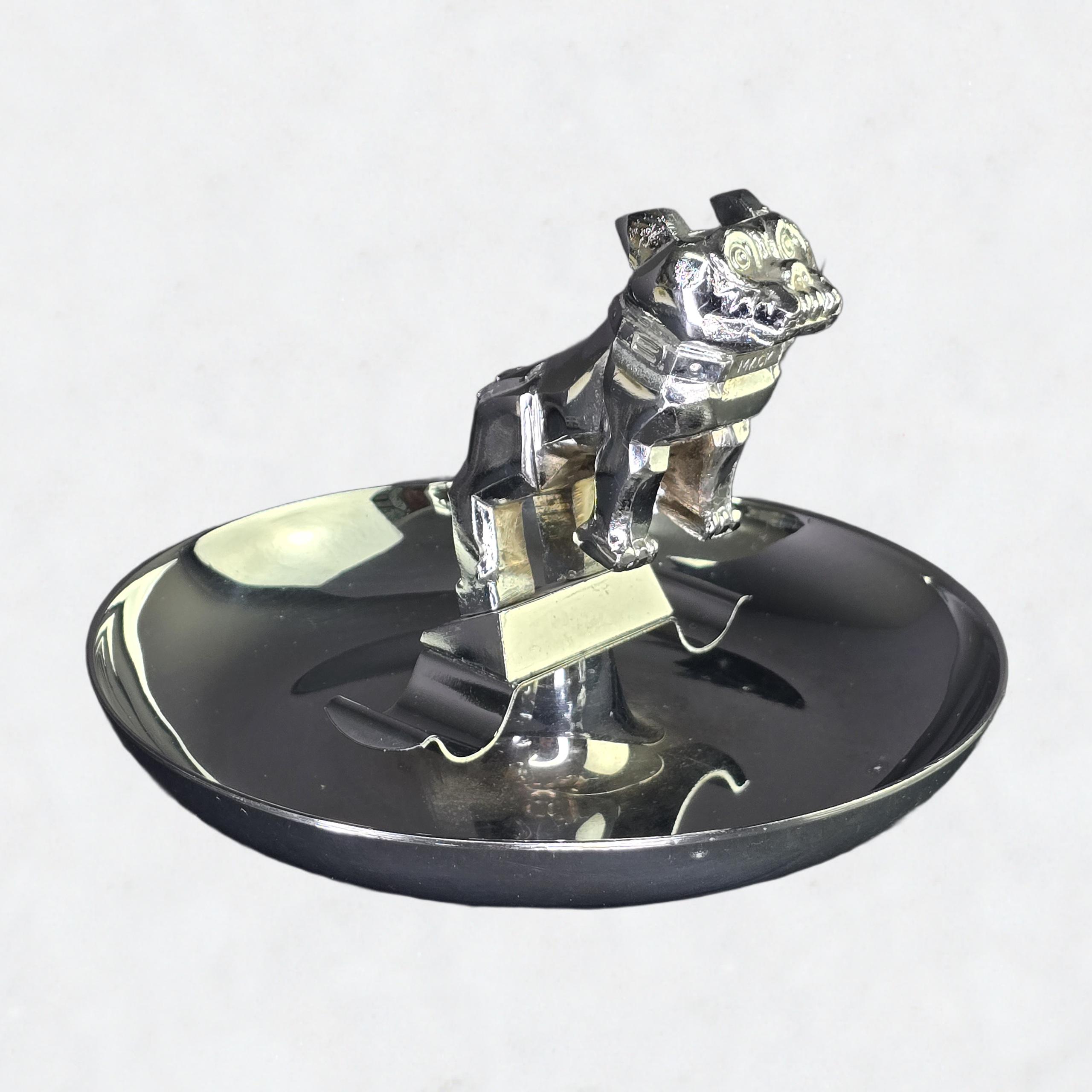 Vintage Mack Truck Bulldog Hood Ornament Chrome Cigar