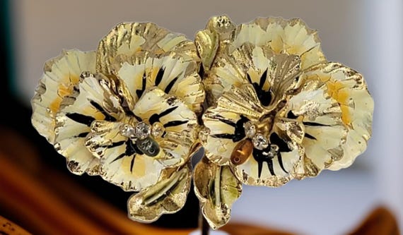 Schiaparelli brooch rare 1950s - Gem