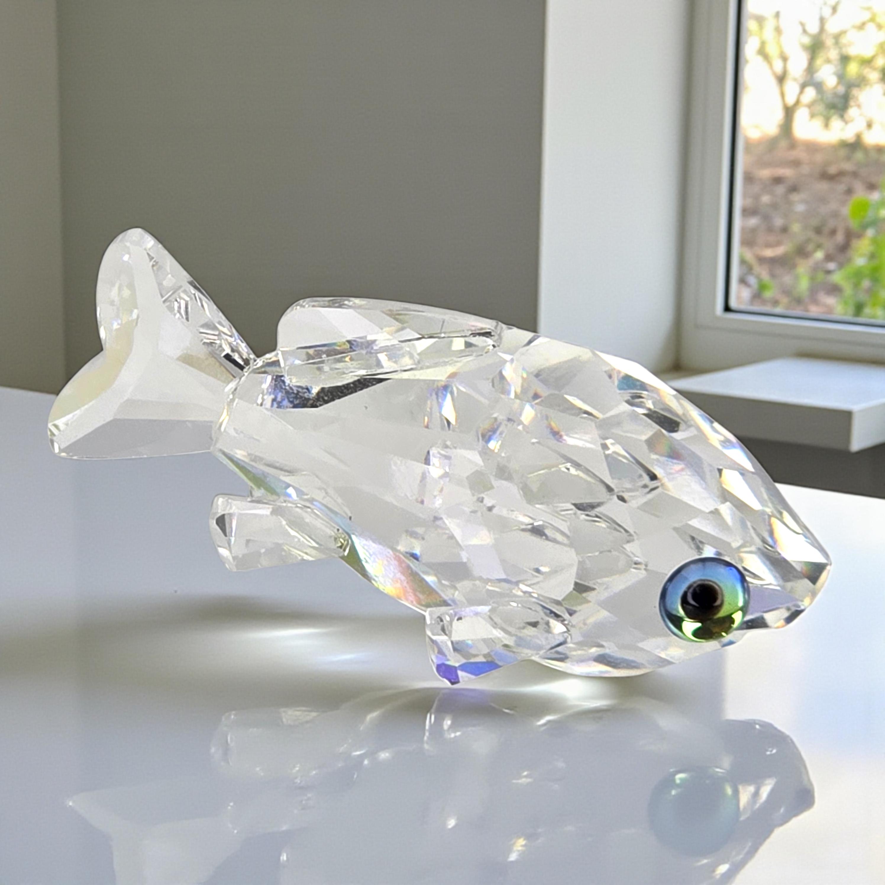 Swarovski crystal figurines fish - Etsy 日本