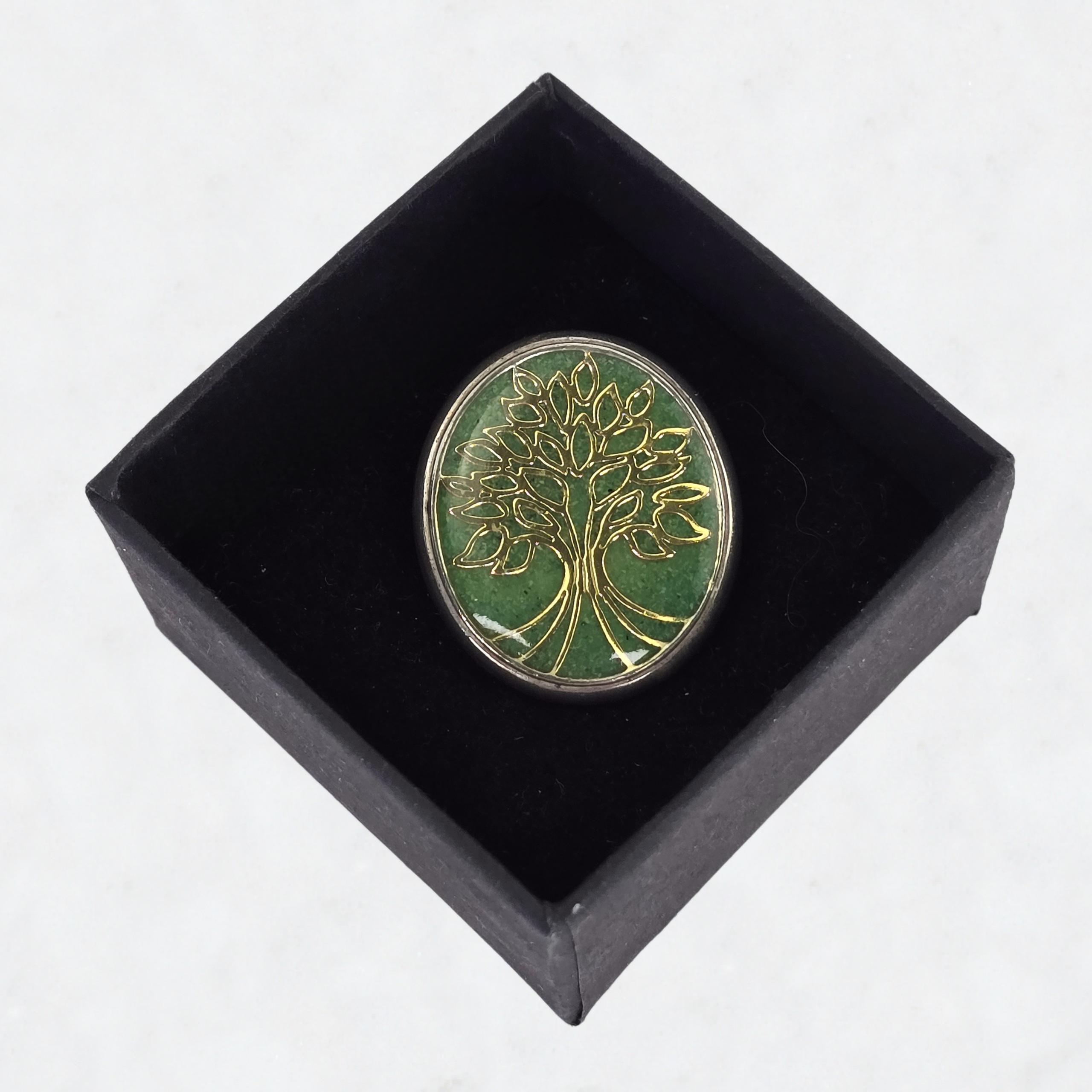 Vintage Sterling Silver Tree of Life Brooch by Carolyn