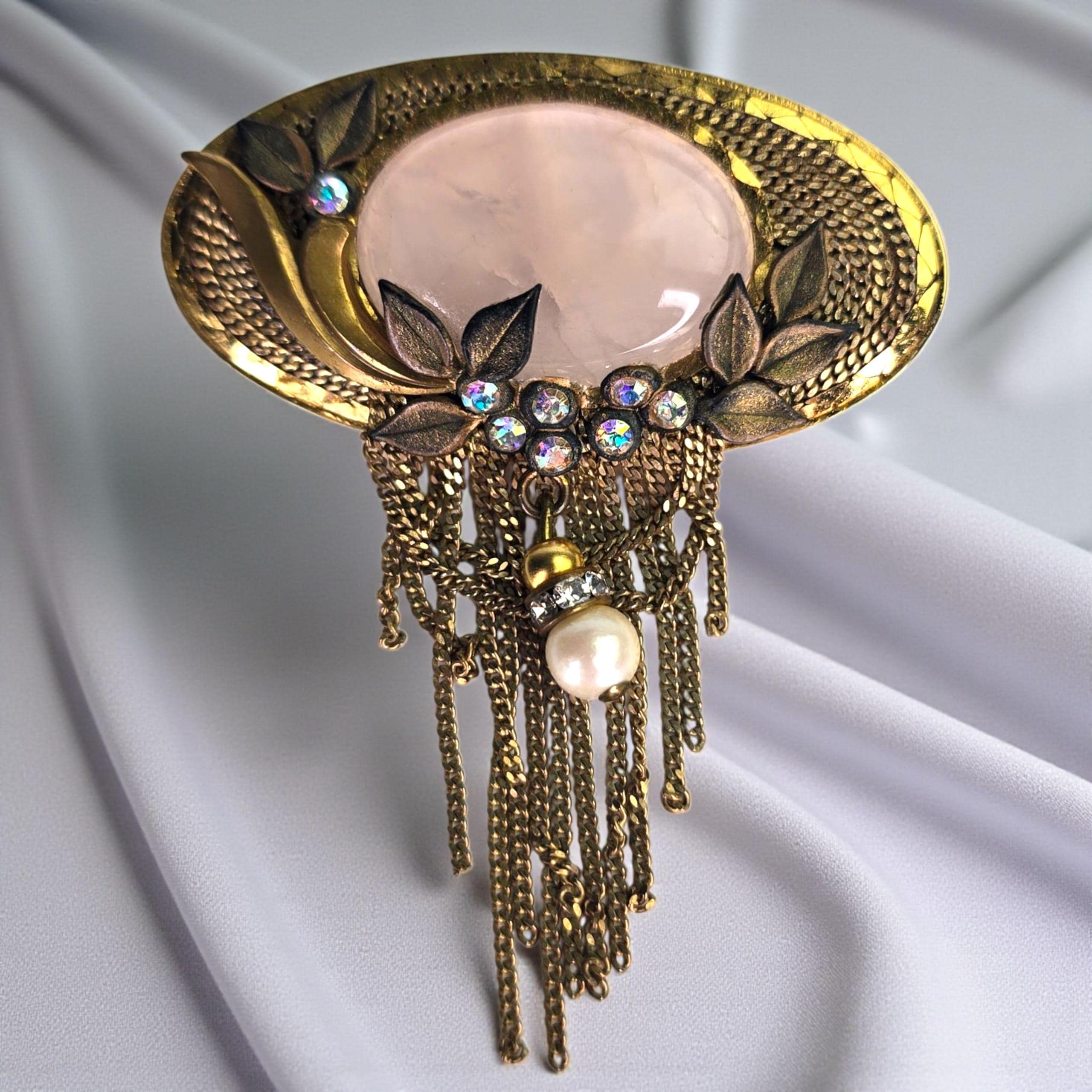 ビンテージ MARENA ドイツ製 ブローチ 兼 ペンダントヘッド ブラック