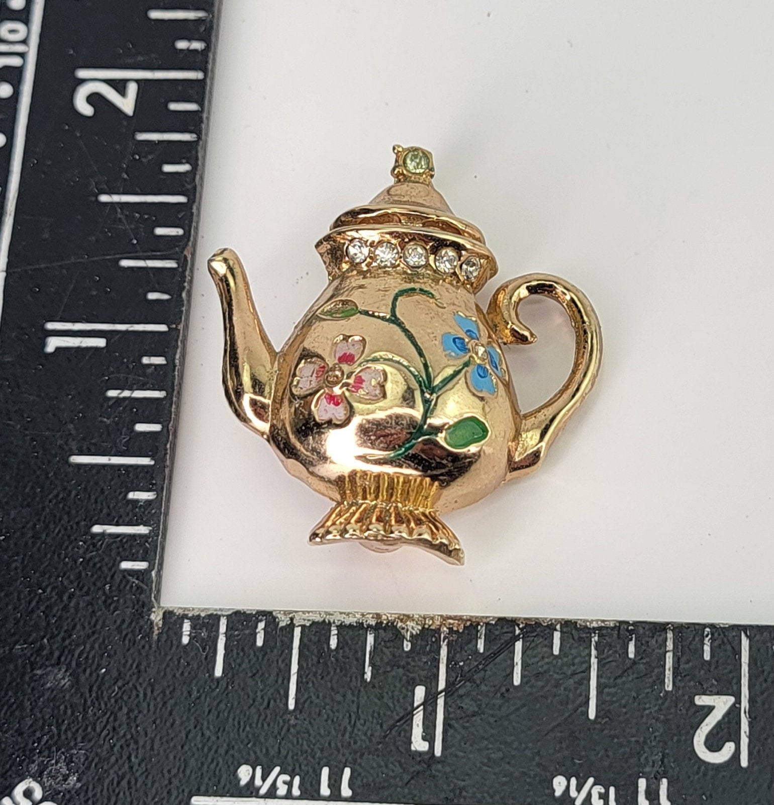 Coro Teapot Brooch Vintage Adolph Katz Brooch Patent 1948 Rare