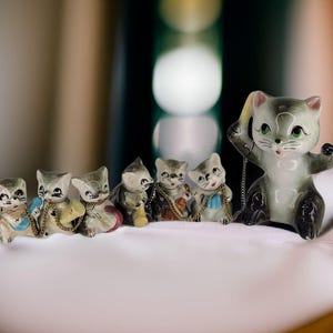 Vintage Chained Cats - Etsy