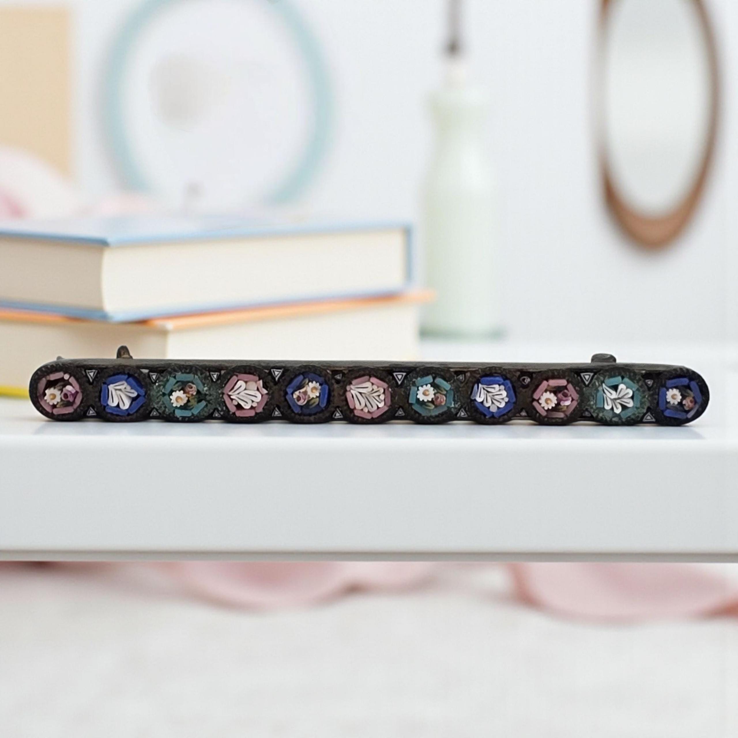 Antique micromosaic jewelry - Etsy 日本