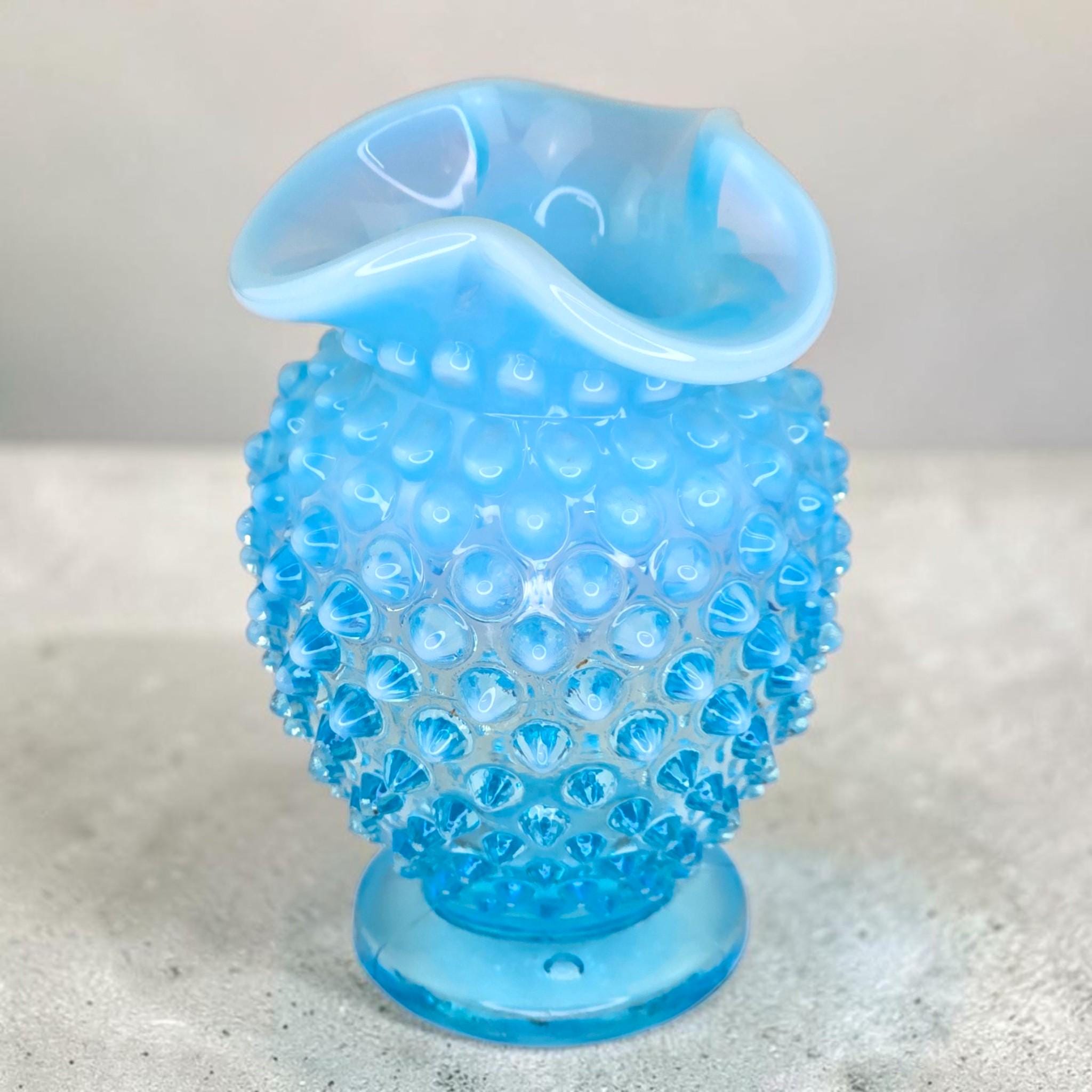 レア！50sアメリカアンティーク　オールドフェントン　ブルーオパールセント水差し Fenton Blue Opalescent - Etsy