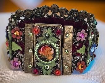 ミハエル・ネグリン スワロフスキークリスタルブレスレット：グリーン