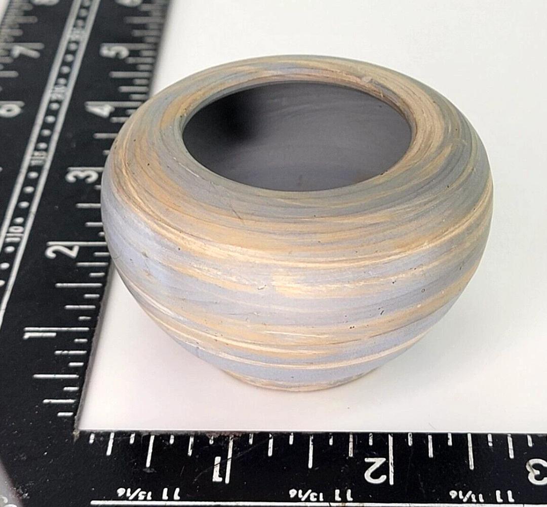 Vintage Niloak Miniature Swirl Vase Niloak Swirl Toothpick Holder