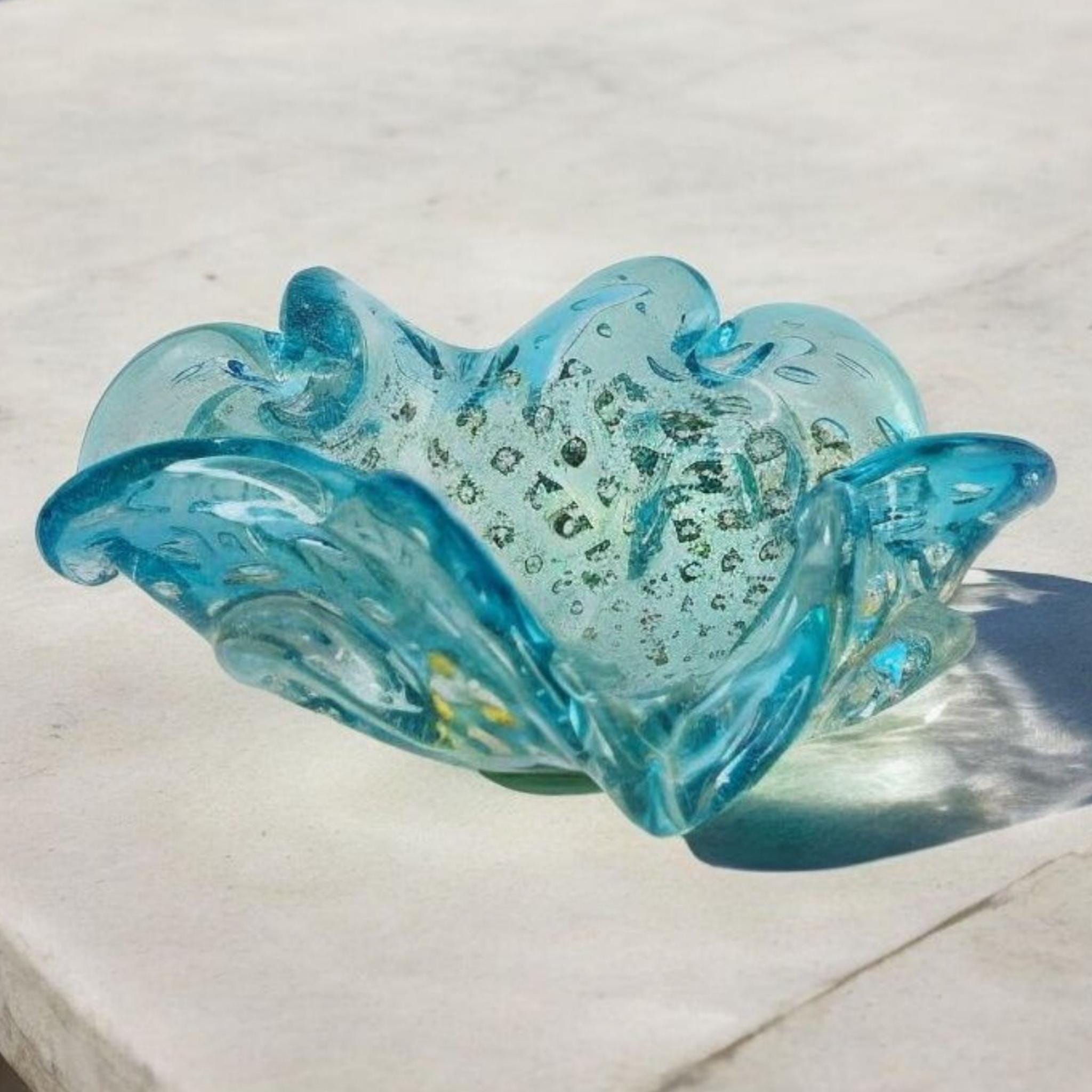 Murano Blue Bowl - Etsy