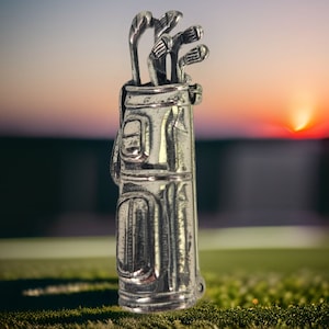 Vintage Sterling Golf Brooch Silver Golf Clubs Pin Signed Beau Sterling Silver Brooch Golfer Gift Vintage Golf Clubs Pin Golf Lover Gift MCM