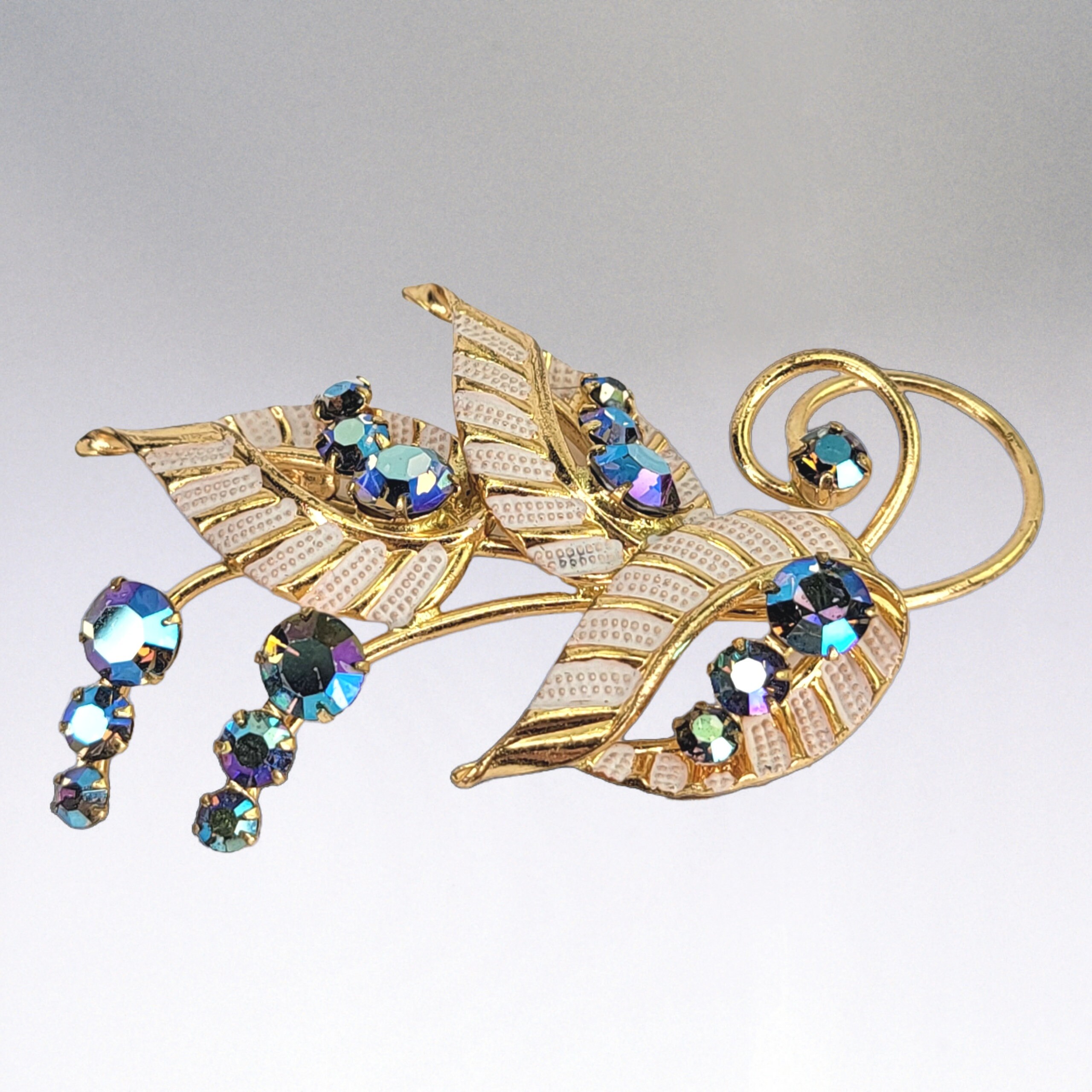 ヴィンテージ 西ドイツ ブローチ オーロラ ヴィンテージ ブローチ