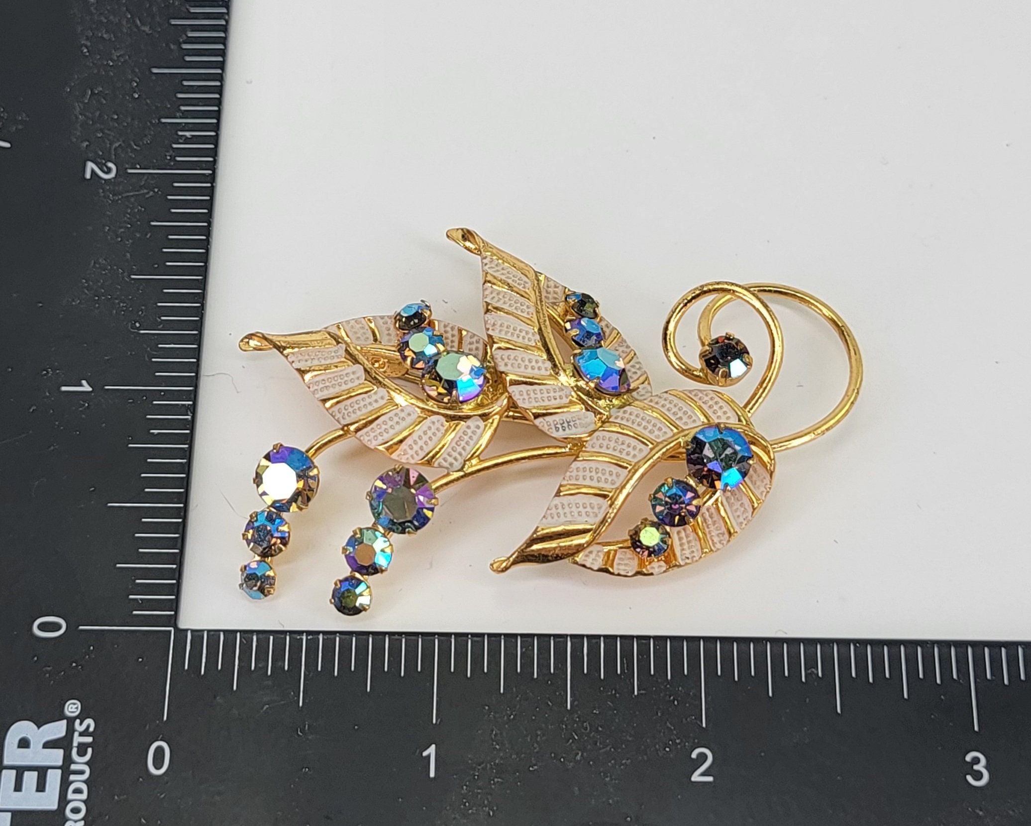 ヴィンテージ 西ドイツ ブローチ オーロラ ヴィンテージ ブローチ