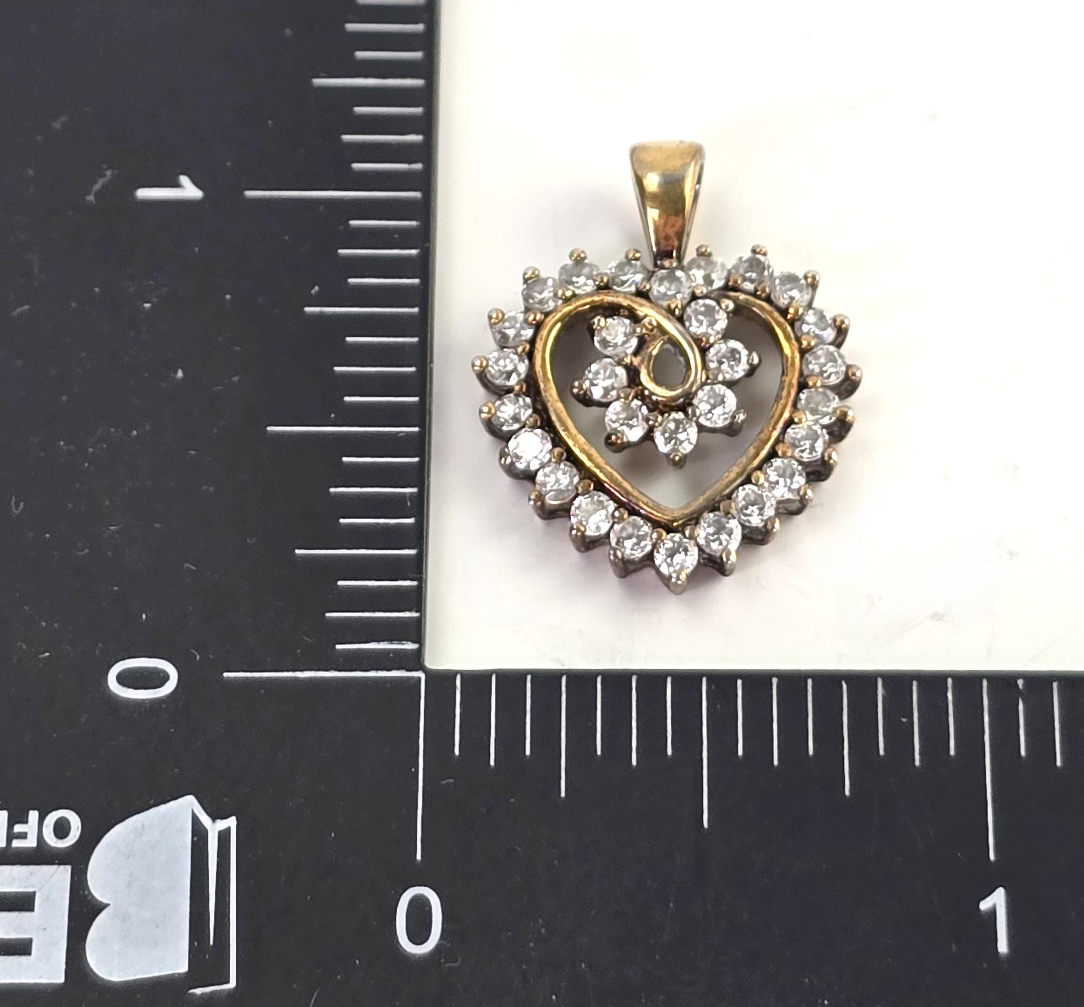 【VINTAGE HOLLYWOOD】Gemstone Heart Necklace☆送料関税込 Vintage VICTORIAN TRADING Heart Pendant Necklace