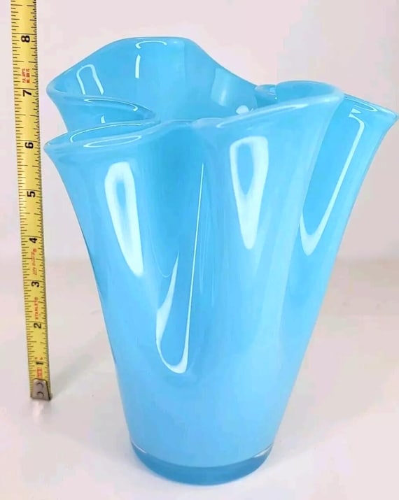 Vintage Fulvio Bianconi Venini Murano Glass Vase Vintage Italy Art