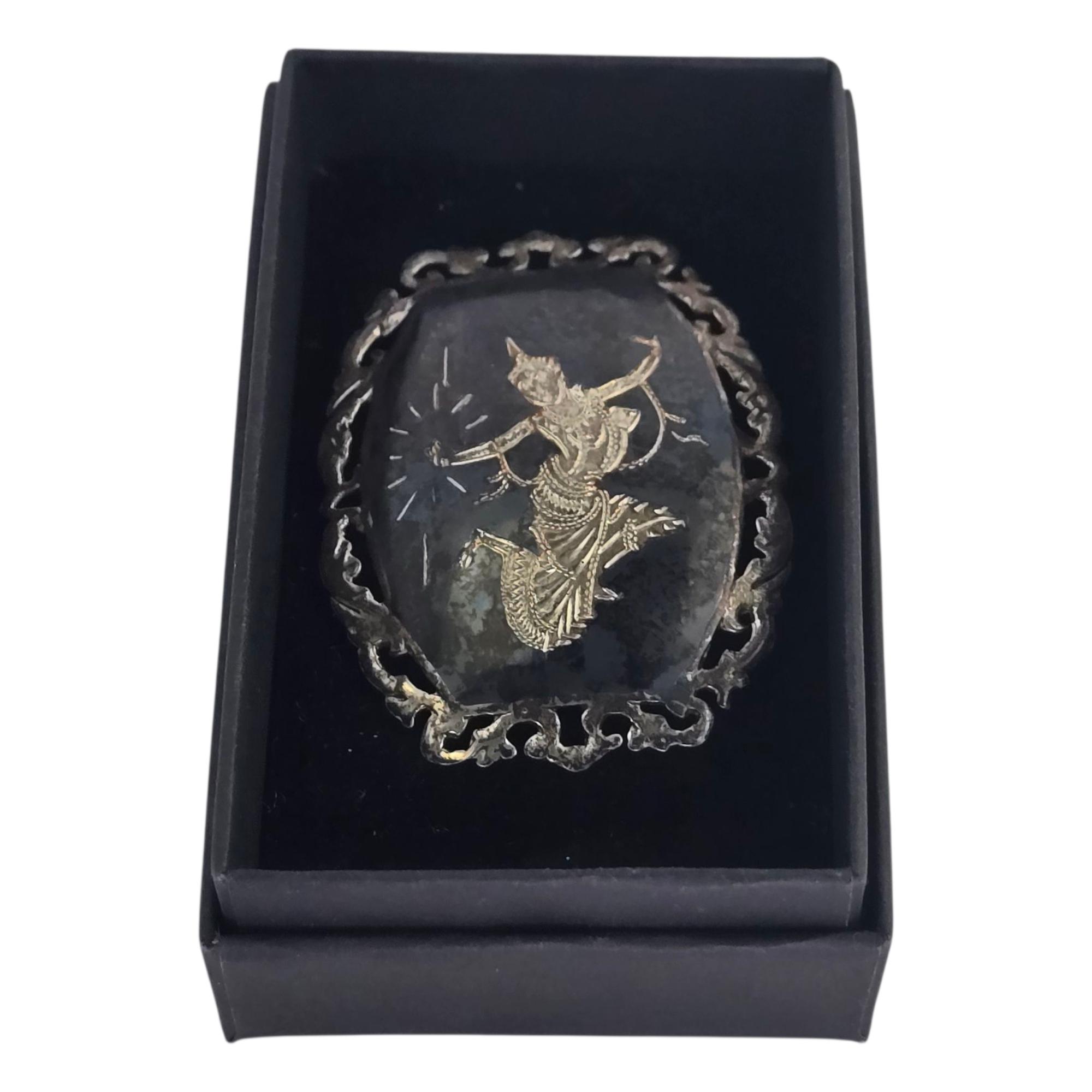 Vintage Siam Sterling Silver 1950s Midcentury Thailand