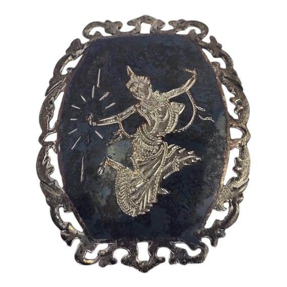 Vintage Siam Sterling Silver 1950s Midcentury Thailand