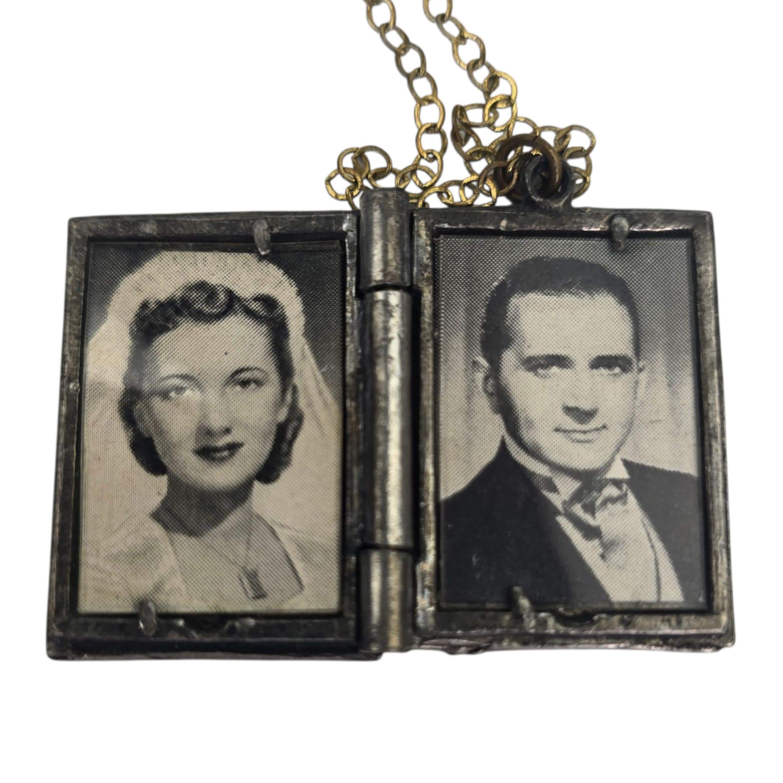 Doctor Locket Vintage Caduceus Medical Insignia Photo Locket Pendant Brass Chain ...