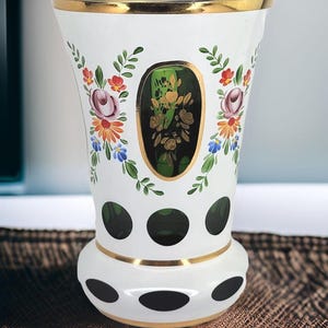 Bohemian glass vase - Etsy 日本