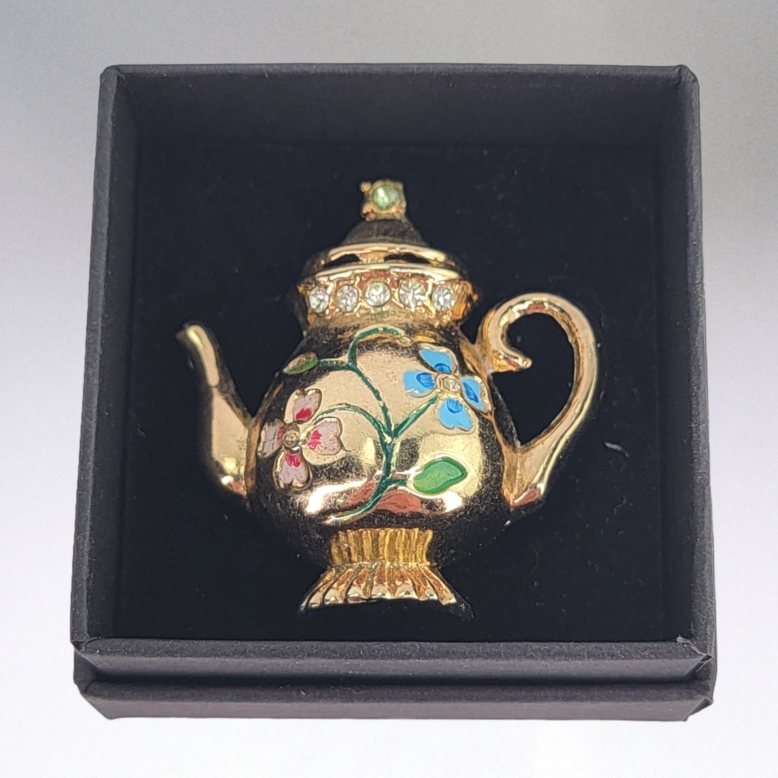 1948年　アドルフカッツコロ　ブローチ　ヴィンテージ Coro Teapot Brooch Vintage Adolph Katz Brooch Patent 1948 Rare