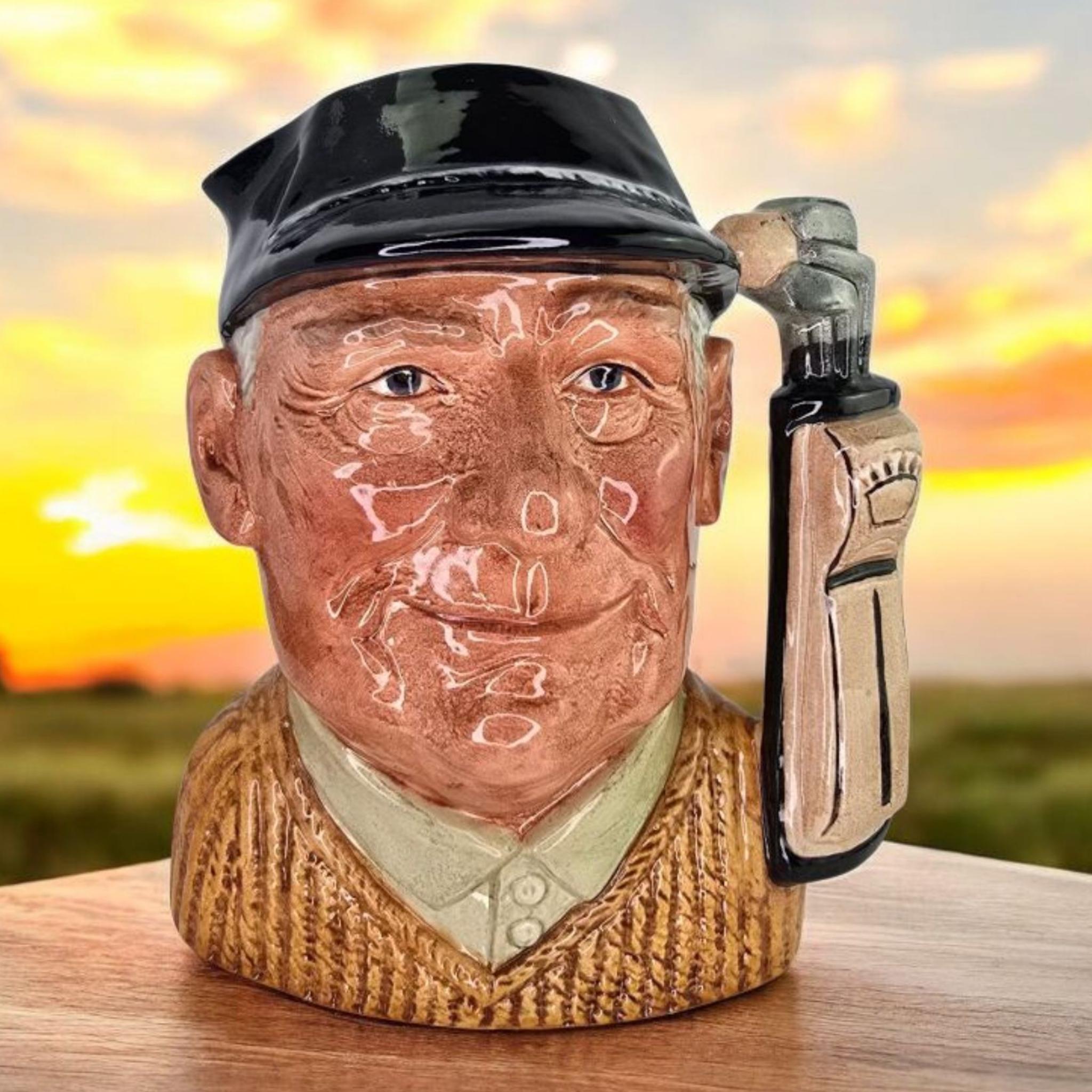 ロイヤルドルトン　キャラクタージャグ　ゴルファー Golfer D6756 – Small – Royal Doulton Character Jug – Seaway