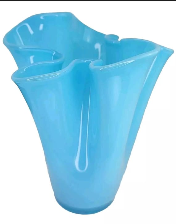 Vintage Fulvio Bianconi Venini Murano Glass Vase Vintage Italy Art