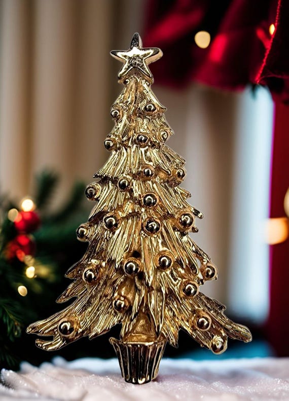 BROCHE DE NOEL Vintage Noël En Strass Badge Sapin Manquer La Mariée EUR 5,69 - FR