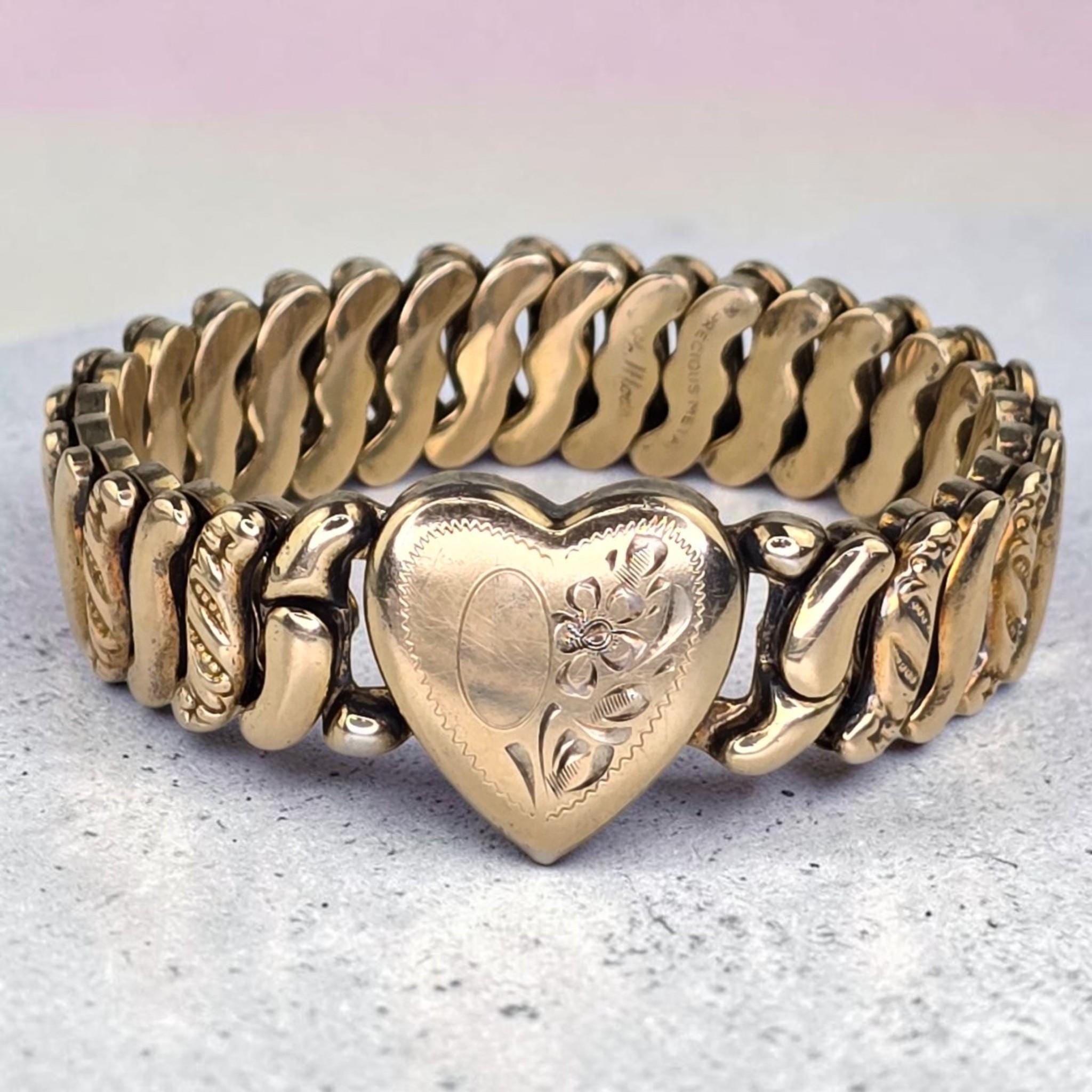 1940s Sweetheart Expansion Bracelet - Etsy