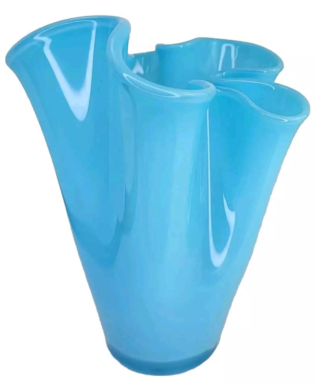 Vintage Fulvio Bianconi Venini Murano Glass Vase Vintage Italy Art