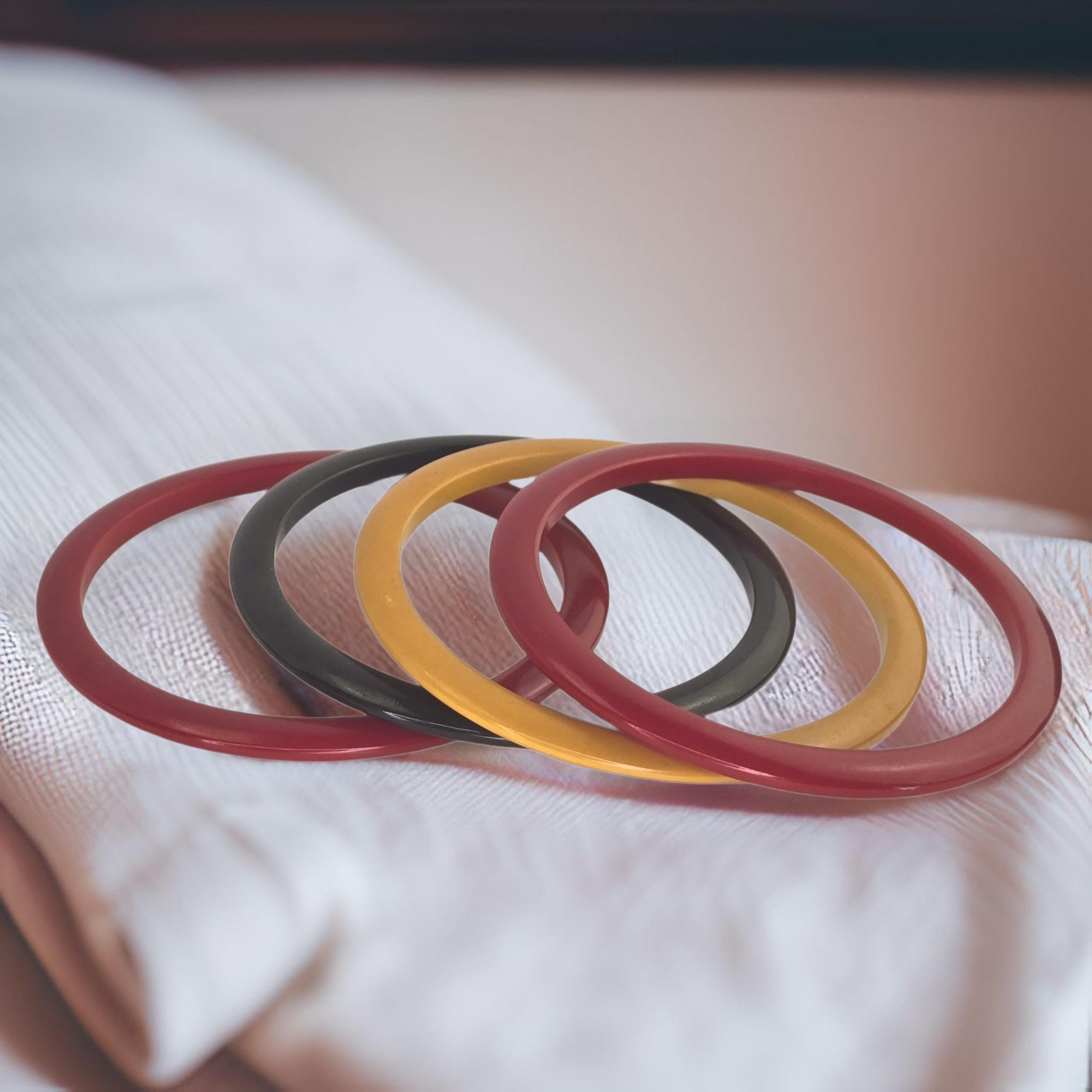 ヴィンテージ ベークライト バングル セット 4個 ヴィンテージ