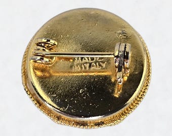 ヴィンテージマイクロモザイクブローチ イタリア製 ヴィンテージ