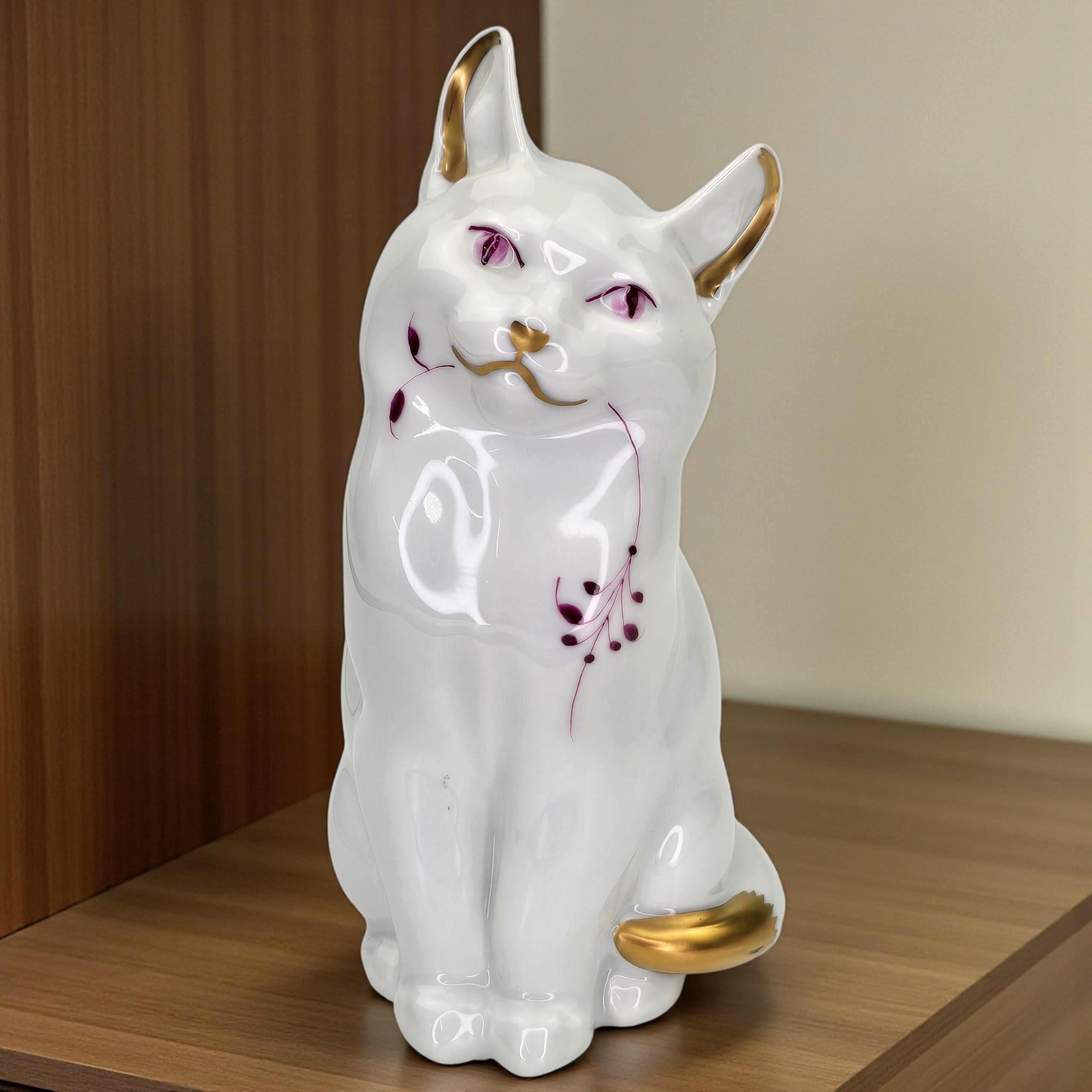 ロイヤルコペンハーゲン　猫 ロイヤルコペンハーゲンの猫 - Etsy 日本