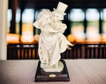 Vintage Giuseppe Armani Just Married Figurine Ceramic Wedding Gift