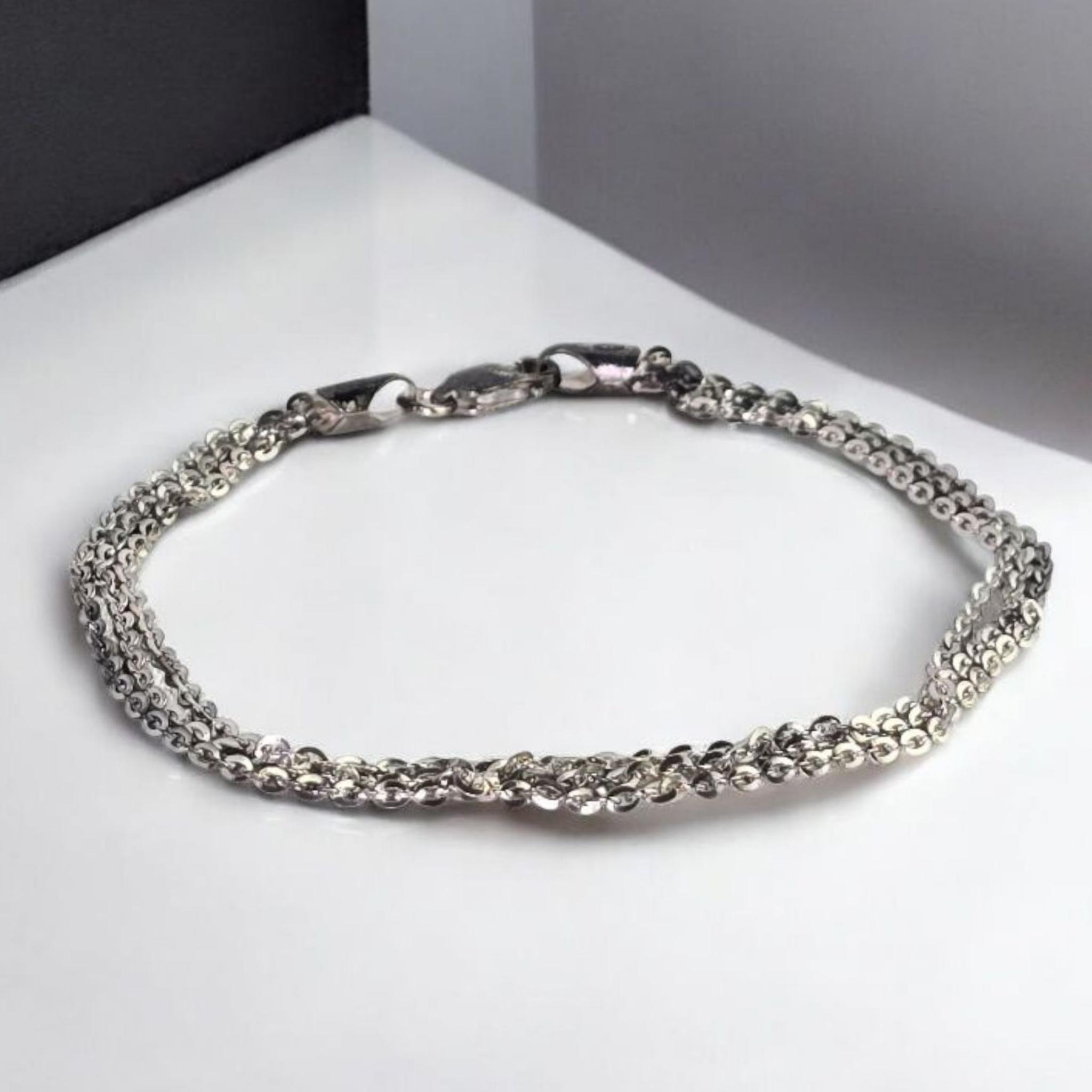 ヴィンテージ 925 スターリングシルバー ブレスレット イタリア製
