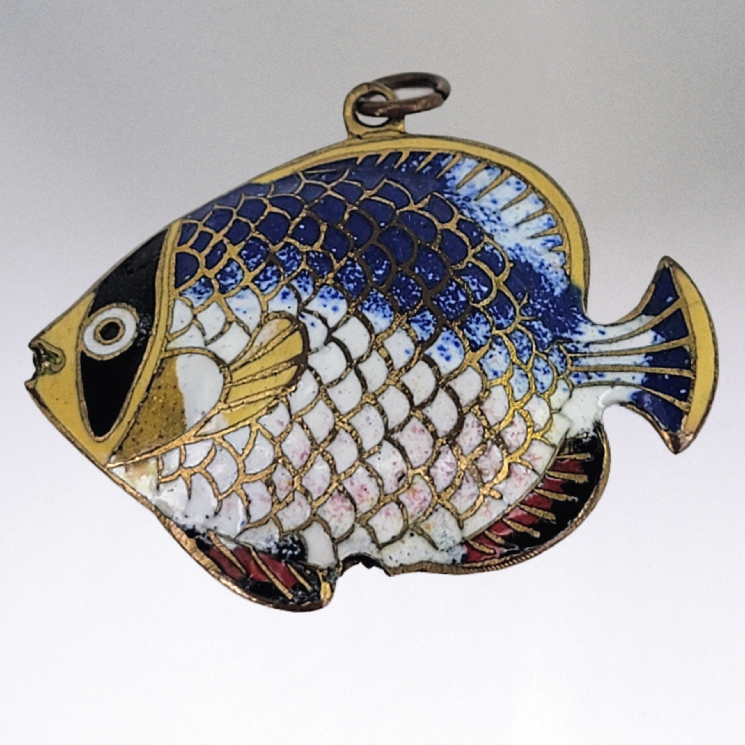 超レア！1960s✨昭和レトロ✨エナメル七宝製ペンダント 超レア！1960s