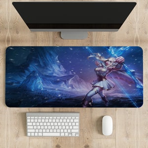League of Legends Special Ashe Mouse Pad LoL Design, Different Sizes Printing Mouse Pad, Xxl Mouse Pad, Men's Desk Accessories, LoL Karkater
