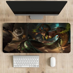 League of Legends Custom Cassiopeia, Different sizes Mouse Pad, Gamer Gifts For Her, Desk Accessories Men, gamer couple, anime mouse pad.