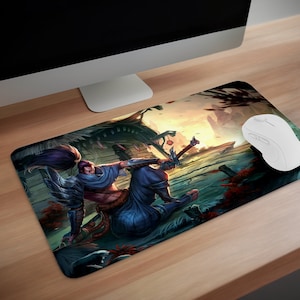 League of Legends Yasuo, Different sizes Mouse Pad, Gamer Gifts For Her, Desk Accessories Men, Xxl Mouse pad, Large Mouse Pad,