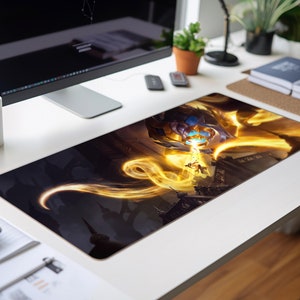 League of Legends Gaming Mauspad, Große Schreibtischmatte LOL Champs, VEL&#39;KOZ Das Auge der Leere Gedruckte Große Schlüsselmatte Geschenk für Gamer