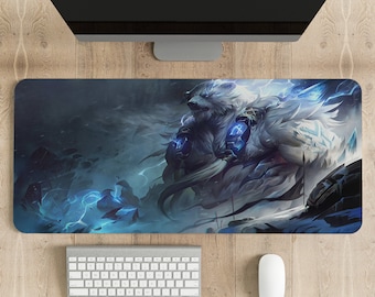 League of Legends Volibear, verschiedene Größen Druckmauspad, Gamer Geschenke für sie, Schreibtischzubehör Männer, League of Legends Custom.