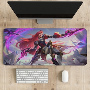 League of Legends Katarina Mouse Pad, Different sizes Printing Mouse Pad, Gamer Gifts For Her, Desk Accessories Men, Xxl Mouse pad.