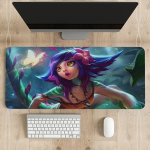 LGBT League of Legends Champion Neeko, mouse pad, LOL character, Champions Wallpaper, Lol Wallpaper, League Of Legends Deskmat Gift,